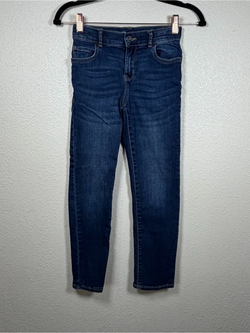 The Children’s Place Boys 8 Dark Wash Straight Fit Stretch Denim School EUC
